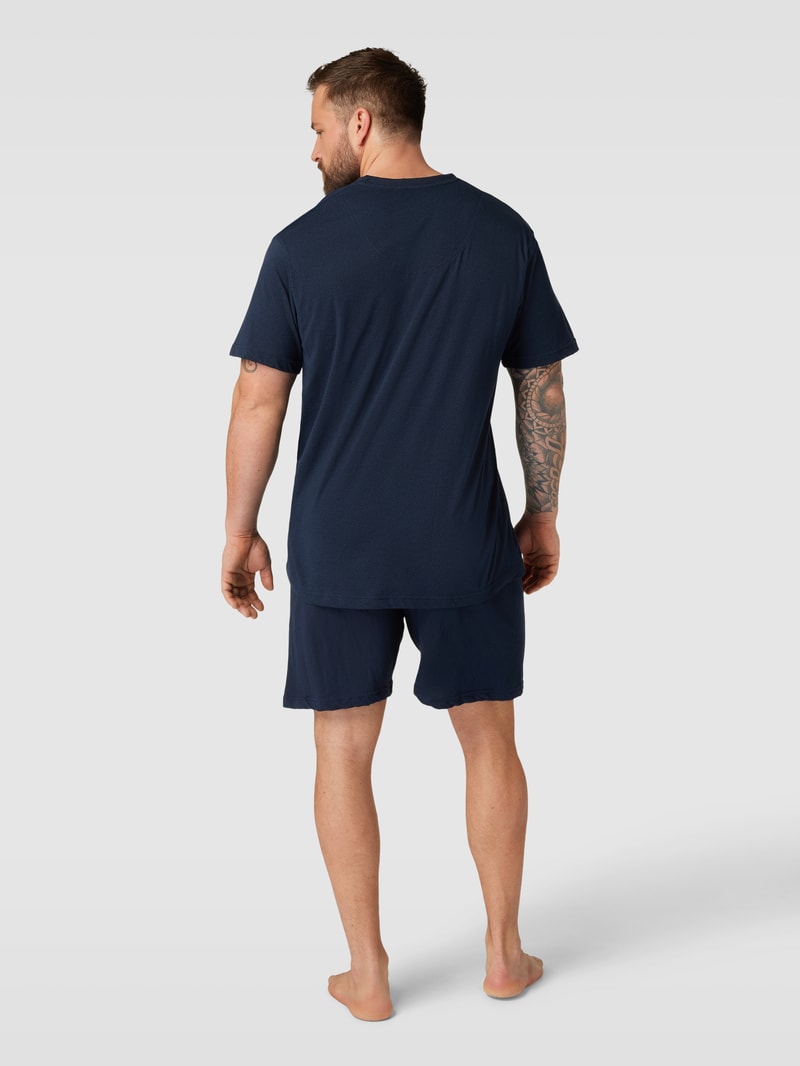 PLUS SIZE Pyjama mit Label-Detail in dunkelblau