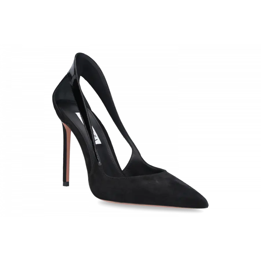 Aquazzura - Pumps DANGEROUS 105 Veloursleder - schwarz