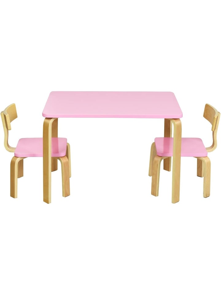 COSTWAY Sitzgruppe 3 tlg. 3-12 Jahren in Rosa günstig kaufen onesize