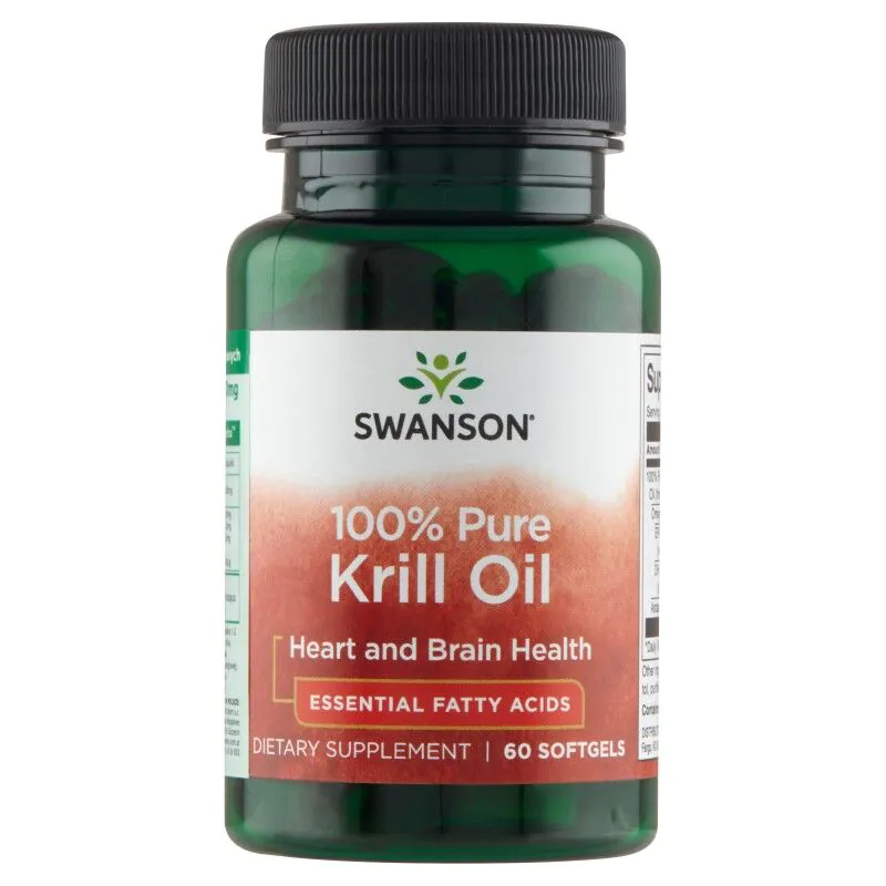 Cápsulas de Óleo de Krill Antártico Swanson 500 mg
