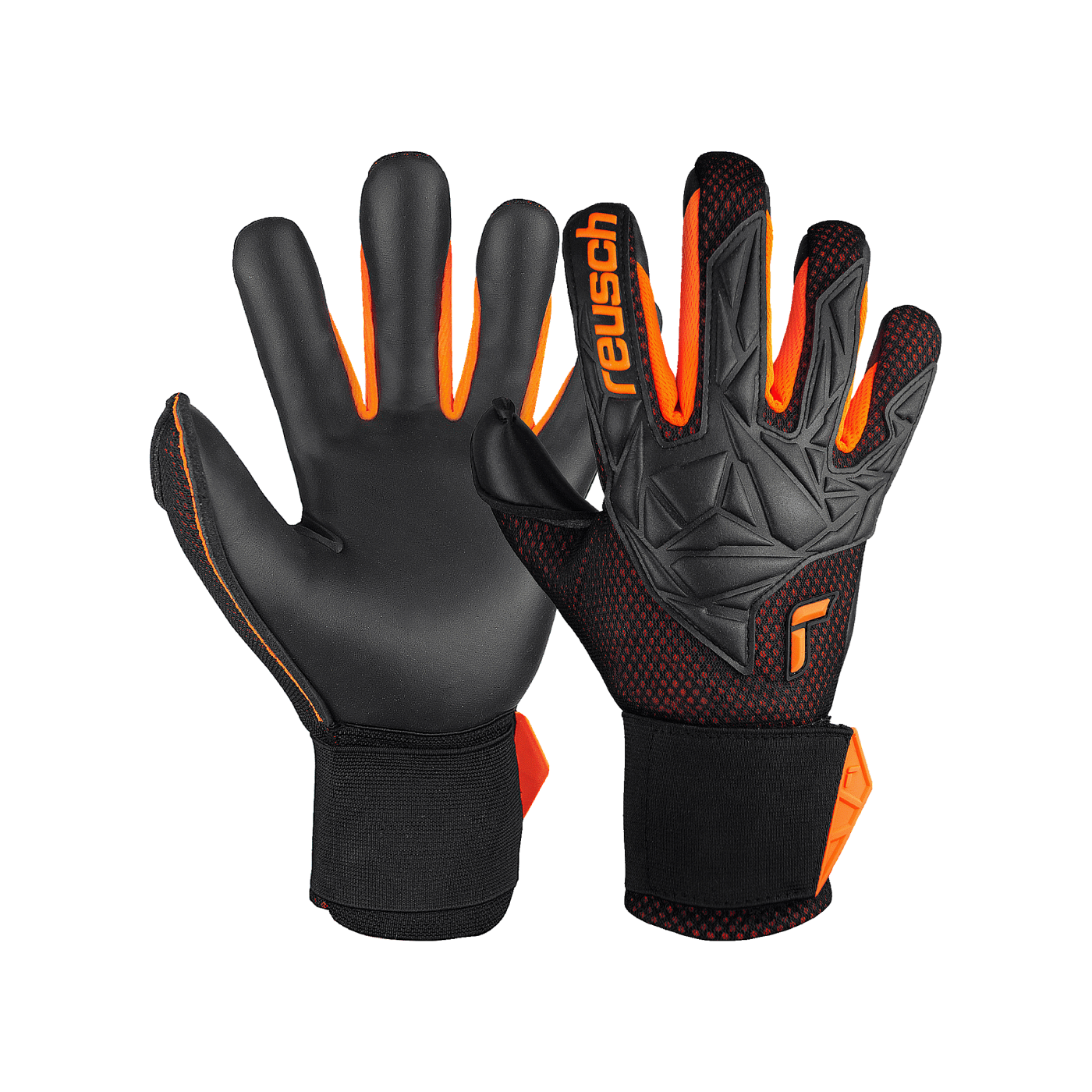 Reusch Attrakt Infinity Airvent TW-Handschuhe Schwarz Orange F7784