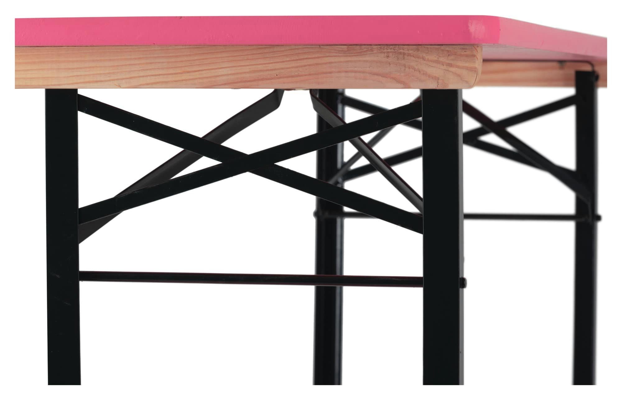 Stagecaptain Bierzeltgarnitur BBK-110 Hirschgarten Kinder-Festzeltgarnitur 110 cm, (10-tlg., 10 x Bank, 5 x Tisch), kleine Sitzgelegeneheit für Kinder, extra niedrig (Tischhöhe: 53 cm)