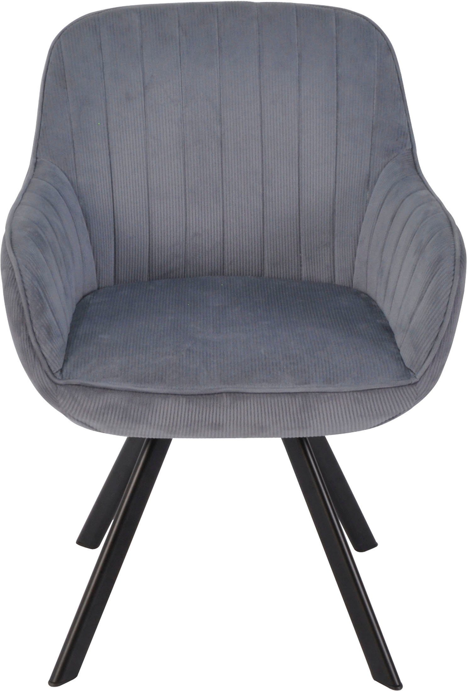 Homexperts Esszimmerstuhl Carlo (Set, 2 St), Drehstuhl, Bezug in Cord oder Kunstleder