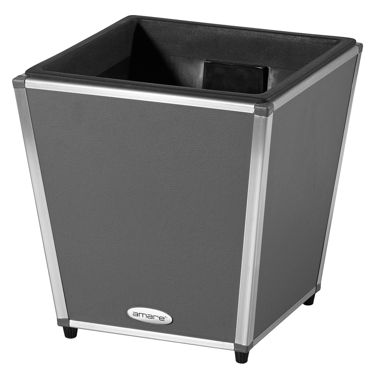 Weles AMARE Fiberglas Design Pflanzgefäß PUR 33 x 33 x 34 cm, grau