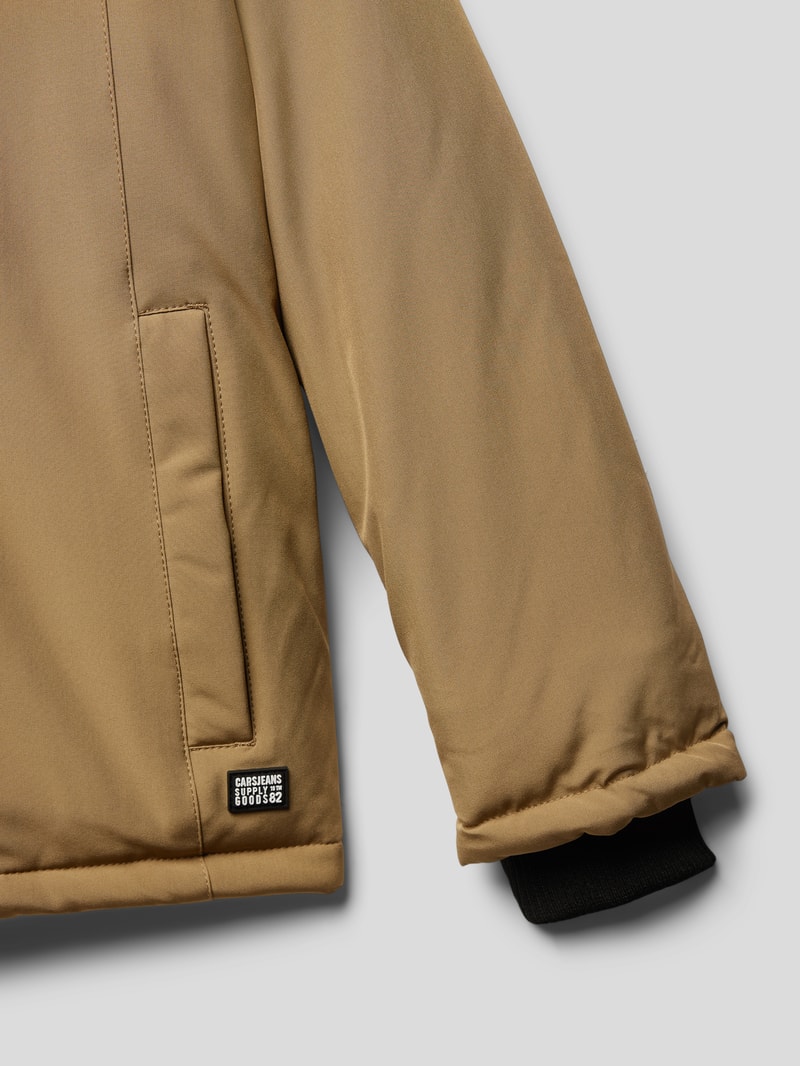 Jacke in Two-Tone-Machart Modell 'Thames' in camel