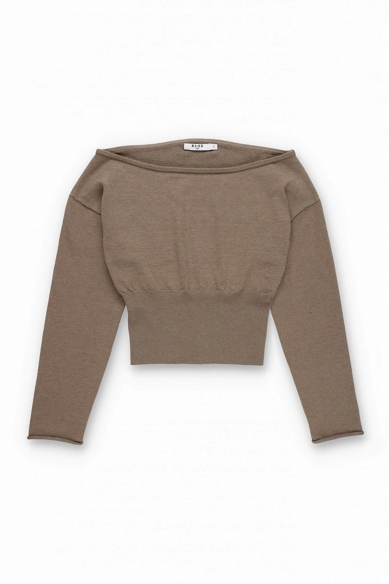 Strickpullover mit U-Boot-Ausschnitt