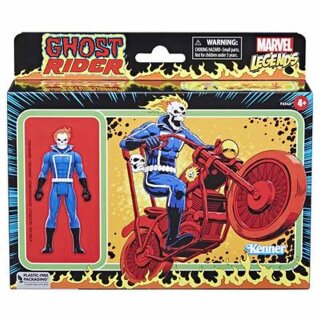 Marvel Legends Retro Collection Actionfigur mit Fahrzeug - Ghost Rider