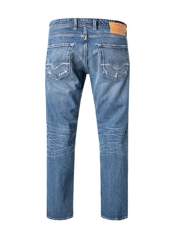 Replay, Jeans Grover, Straight Fit, Baumwoll-Stretch, blau