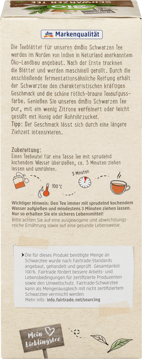 Schwarzer Tee (20 Beutel), 35 g