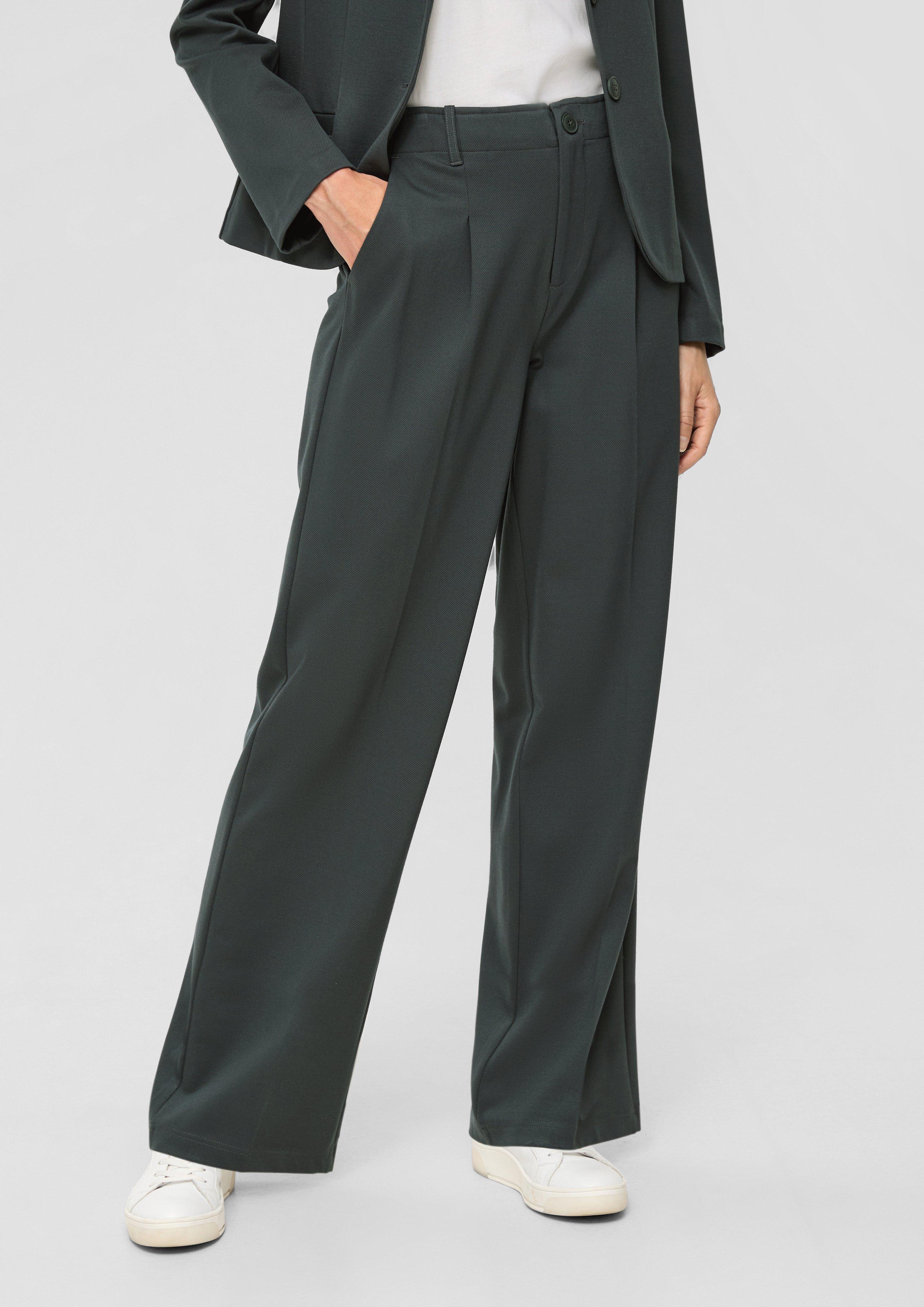 Regular: Twill-Hose mit Wide Leg  2133509-7909