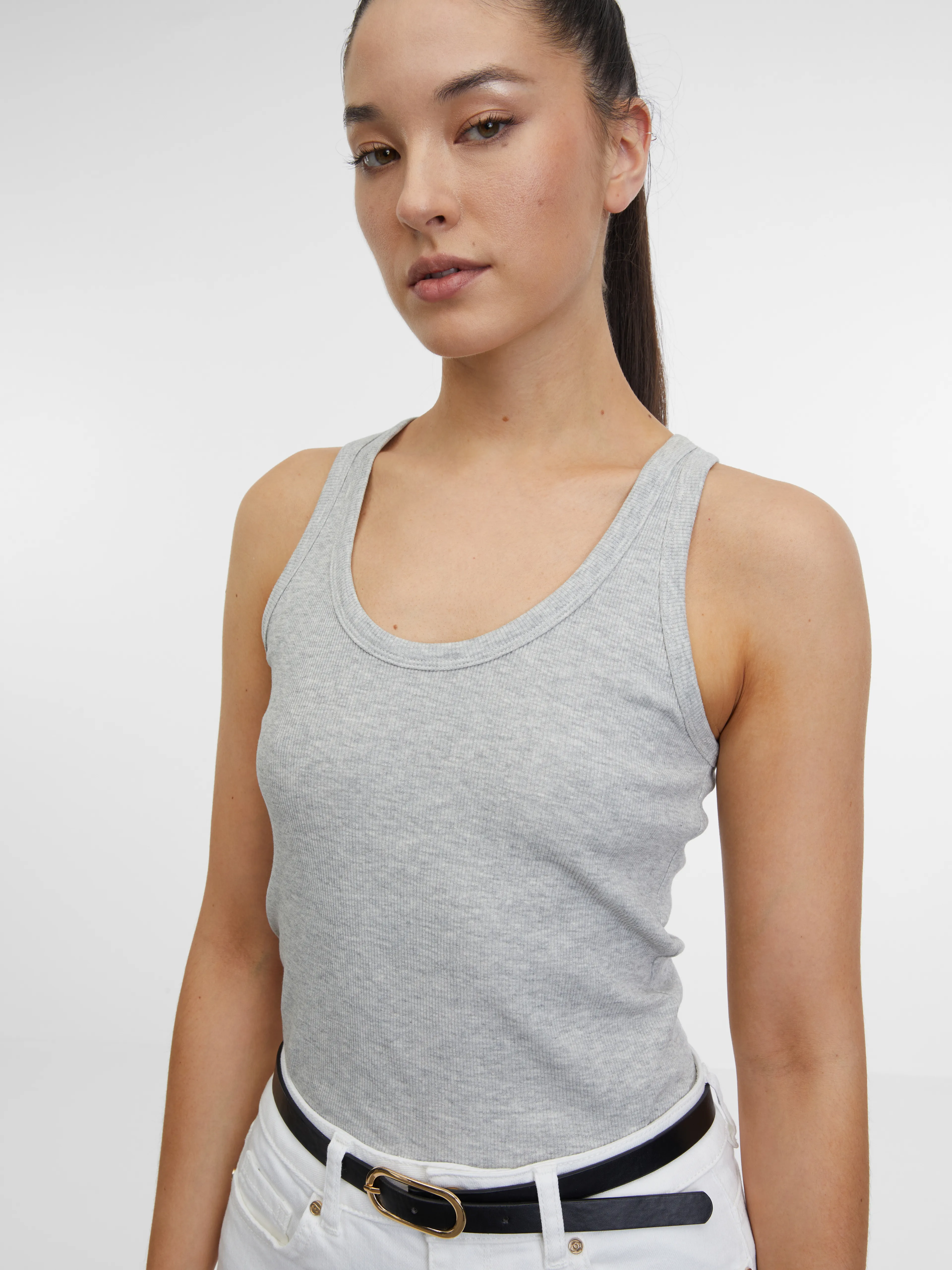 Hellgraues Damen-Tank-Top ORSAY