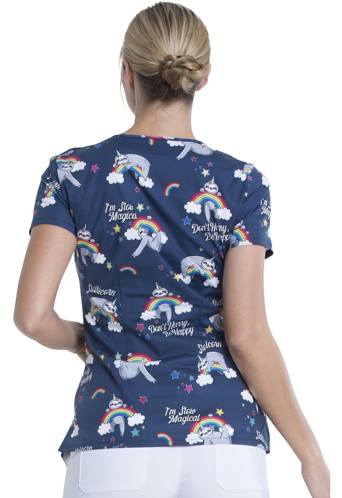 Dickies Funktionsbluse Bunt bedruckter Damen Kasack 