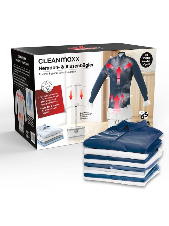 CLEANmaxx CLEANmaxx Hemden-Bügler mit Timerfunktion - silber/weiß günstig kaufen onesize