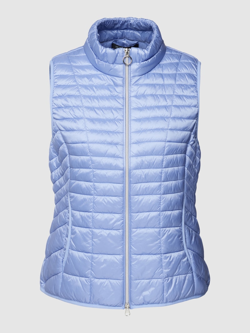 Outdoor-Weste in Stepp-Optik Modell 'Turt' in bleu