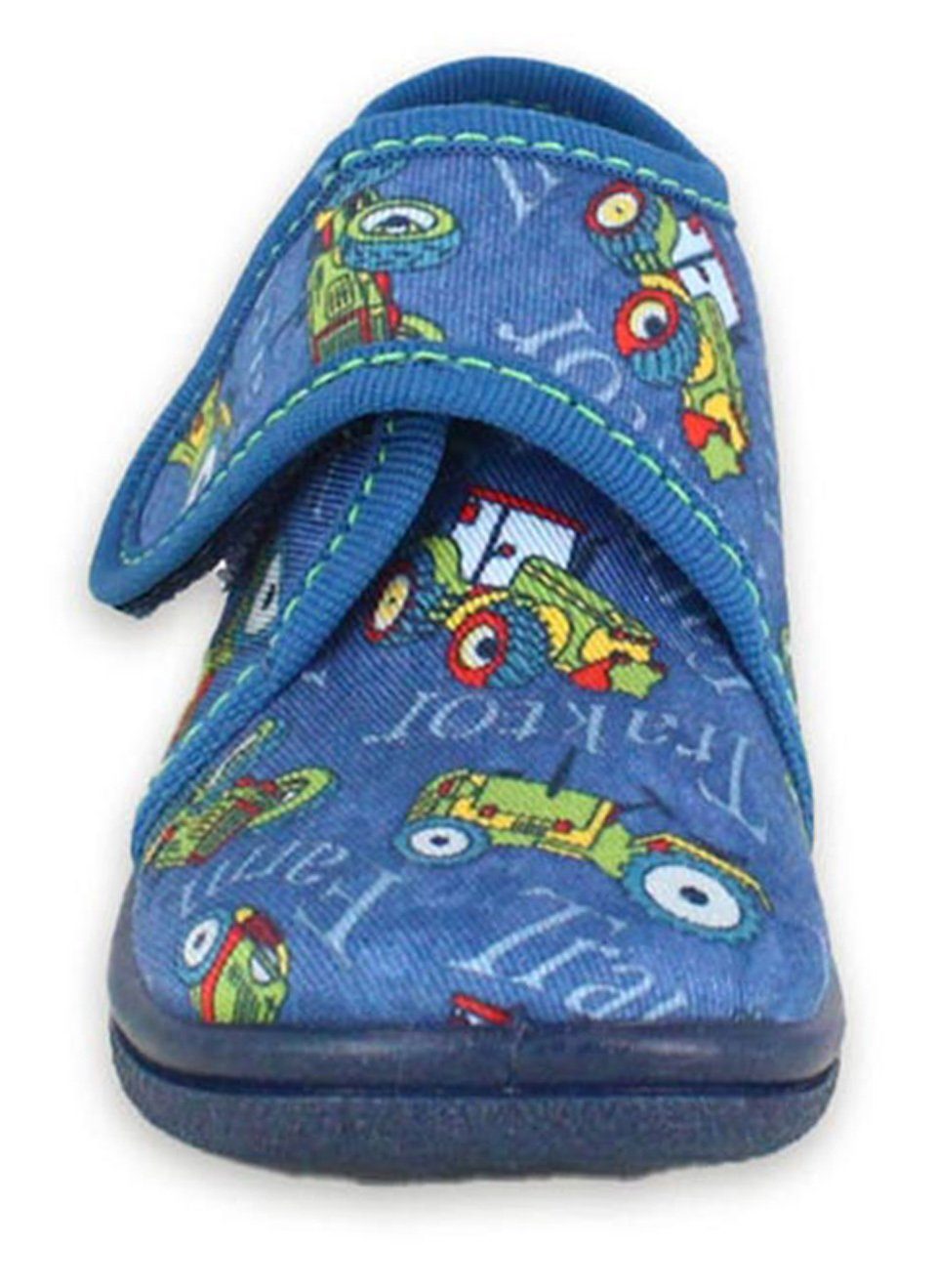 Beck Kleinkind Hausschuh Traktor Hausschuh (knöchelhoher, leichter Schuh, für die Kita und Zuhause) leichte flexible Laufsohle, atmungsaktive Materialien