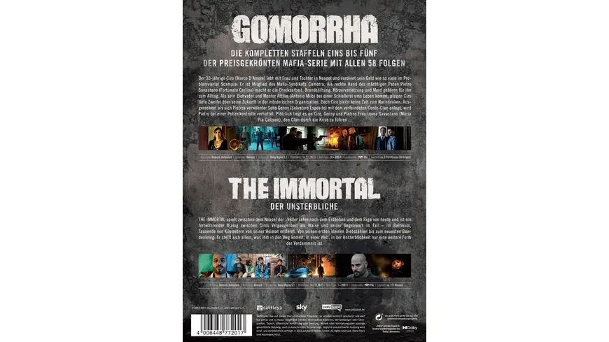 Gomorrha - Die komplette Serie: Staffel 1-5 & The Immortal LTD.  [21 DVDs]