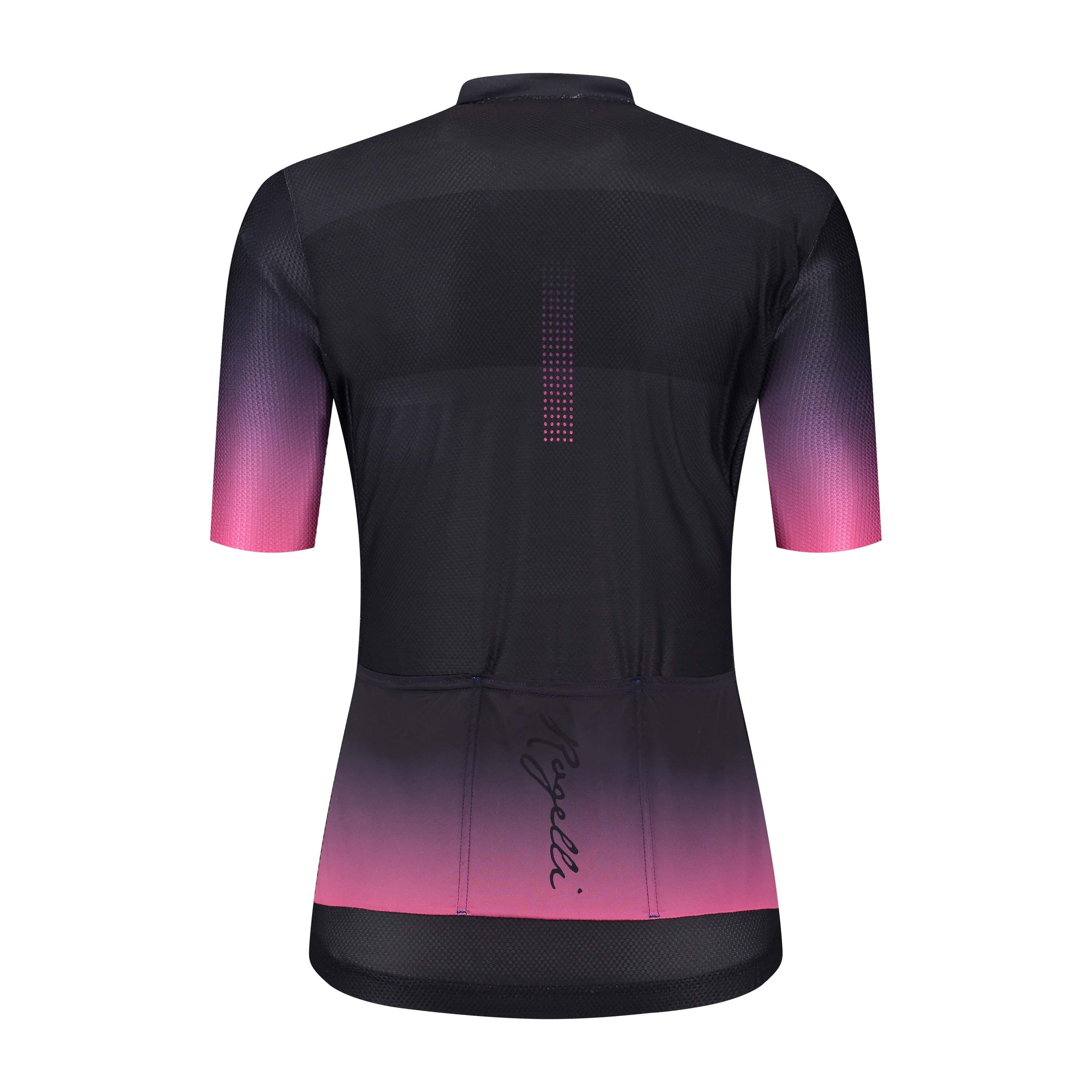 Rogelli Dawn Blau/Rosa Damen Radtrikot Kurzarm