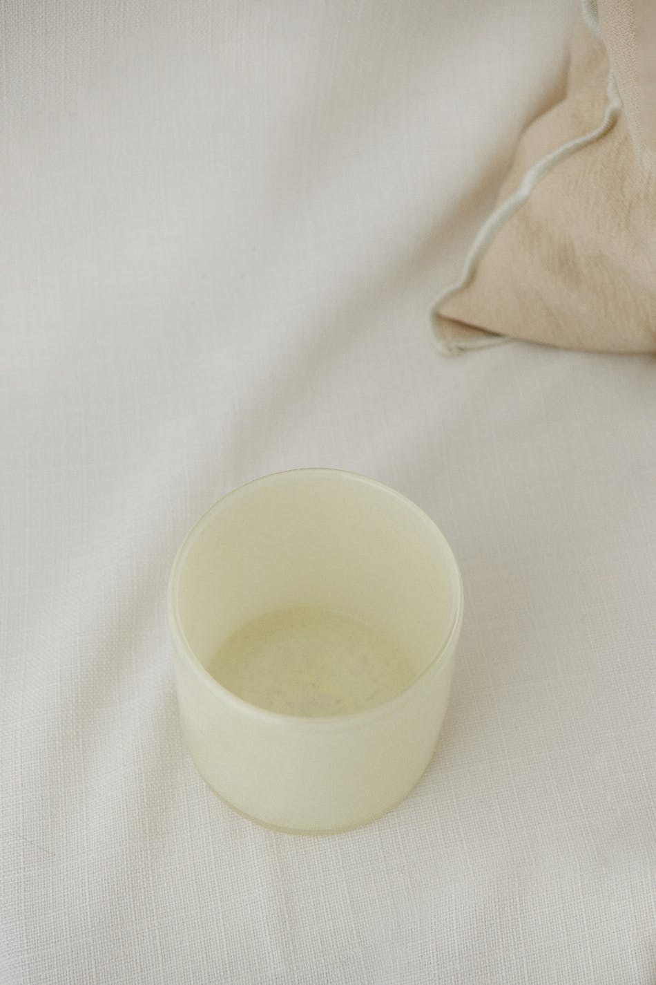 Glass m candle holder