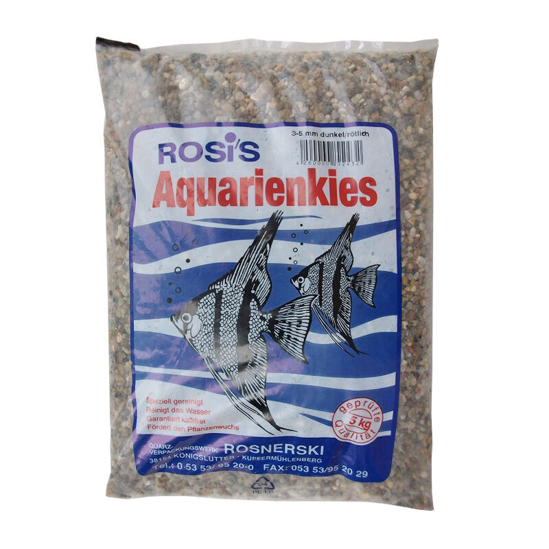 Rosi's Bodengrund Rosi's Rosnerski Aquarienkis 3-5mm 5kg rot
