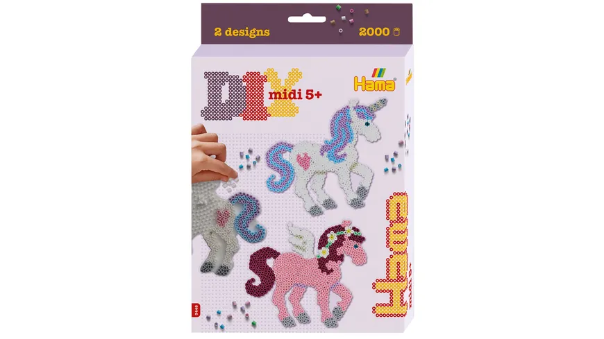 Hama Bügelperlen midi5+ Kleine Geschenkpackung - Traumpferde
