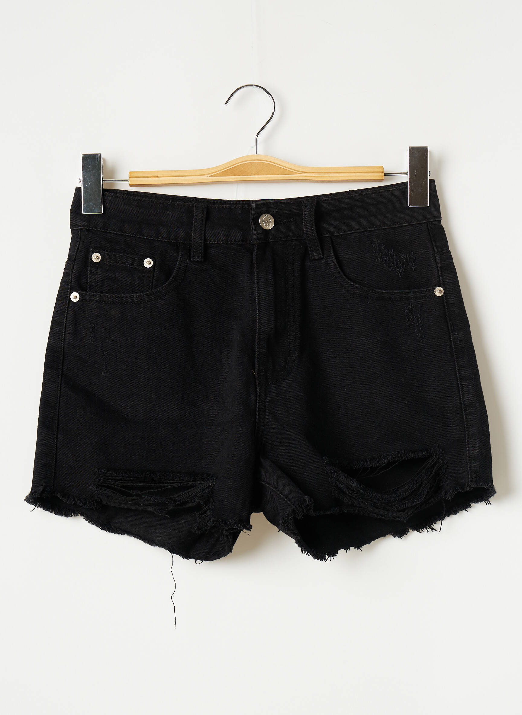 Nasty Gal Shorts 1 Femme couleur noir