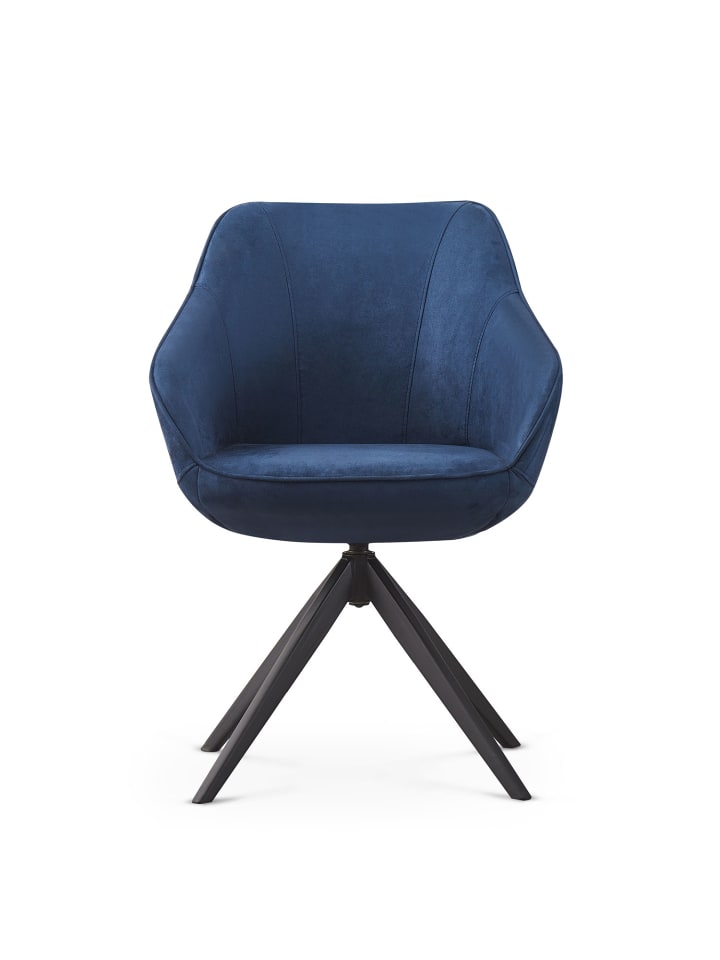 B&D Home Drehstuhl KATJA in Blau - (B)58 x (H)81 x (T)60,5 cm günstig kaufen onesize