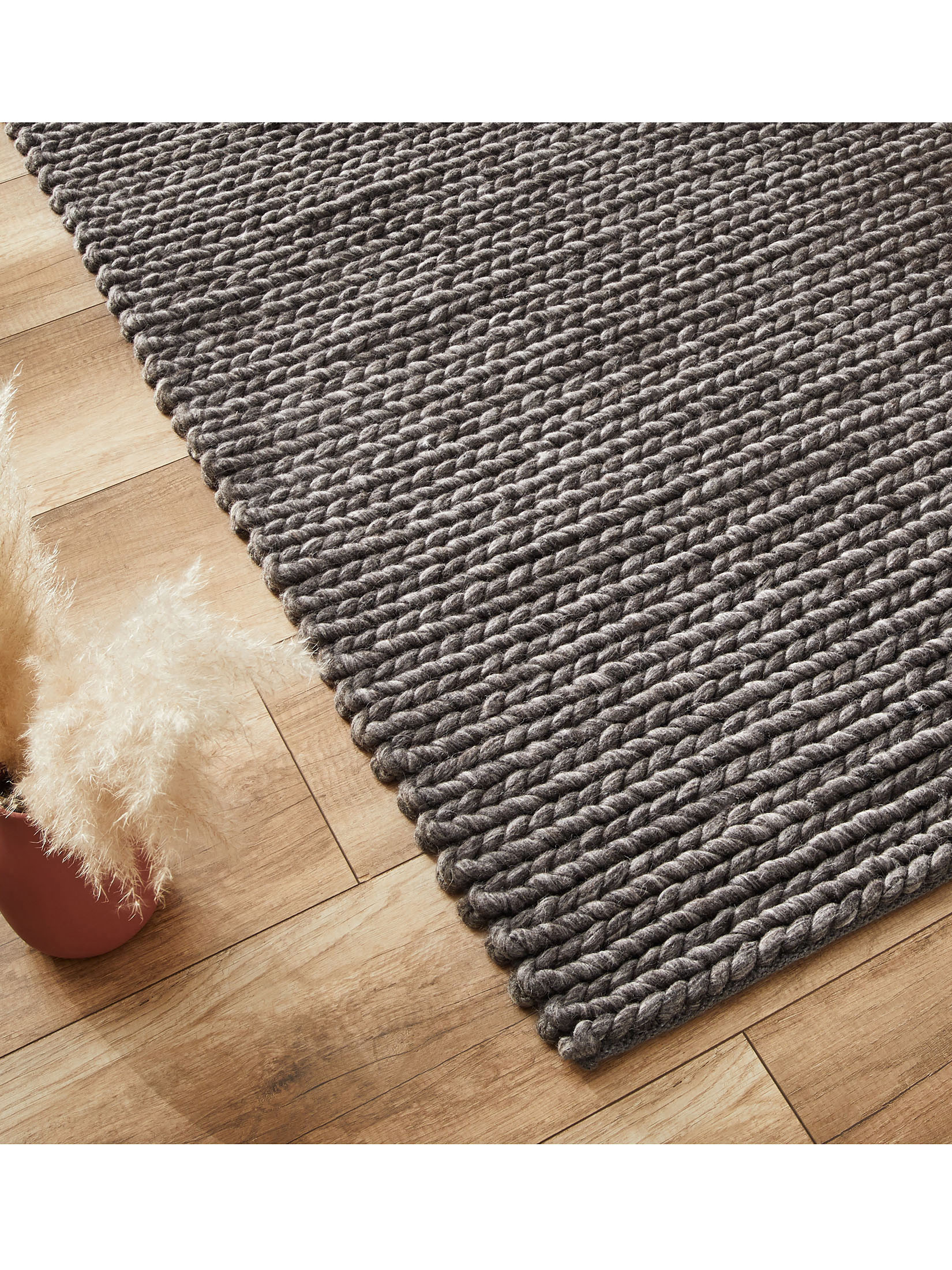 Wool Empire Woll-Teppich, Dark Grey