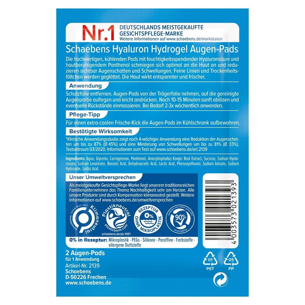 Hyaluron H-G Augen-Pads