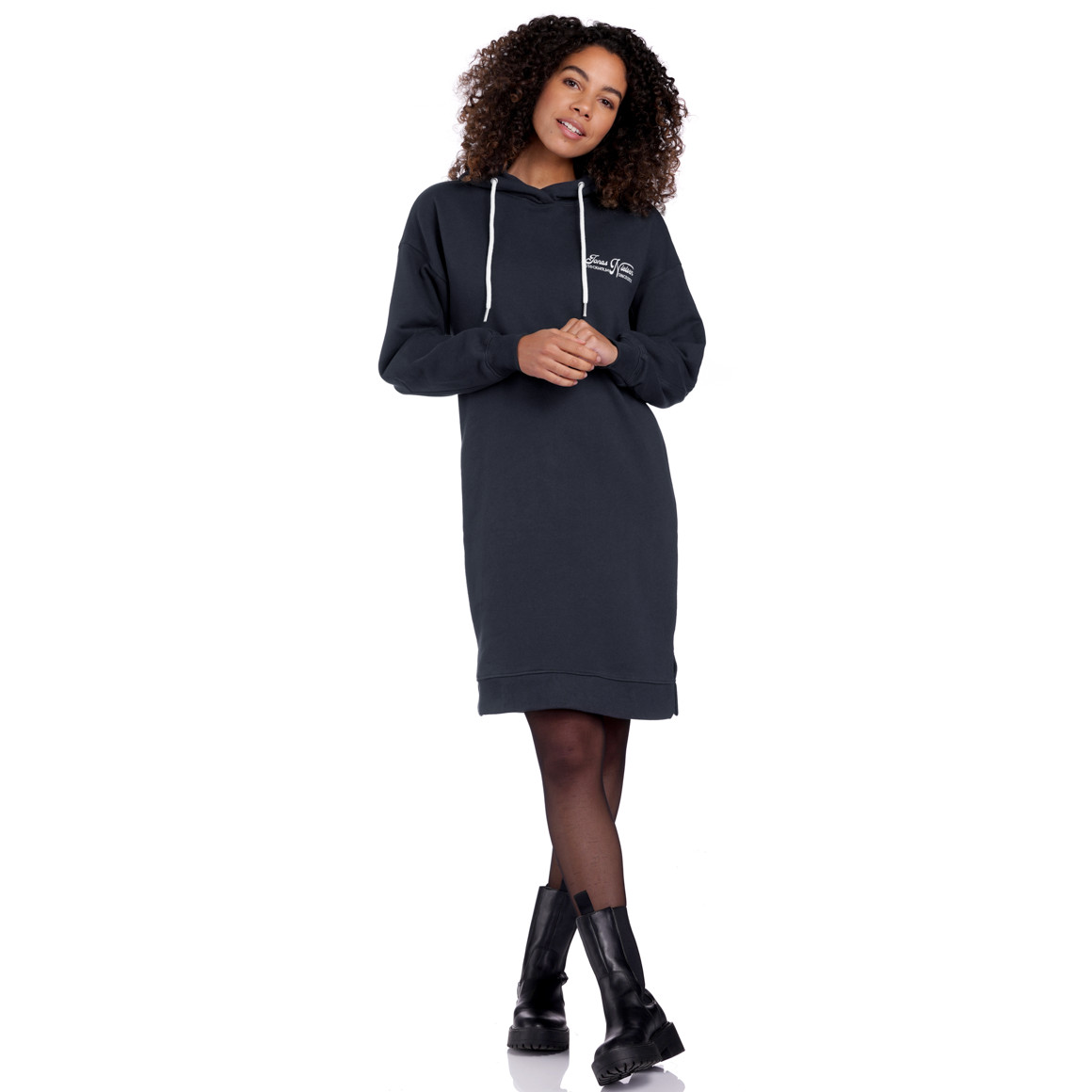 Damen Sweatkleid mit Kapuze