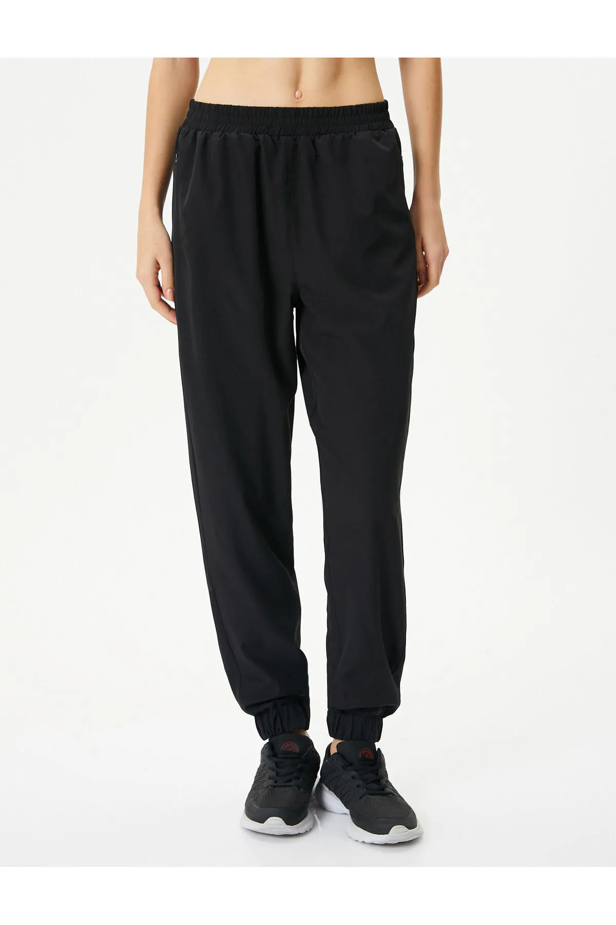 Koton  Jogger-Jogginghose, hohe Taille, bequeme Passform, Reißverschlusstasche