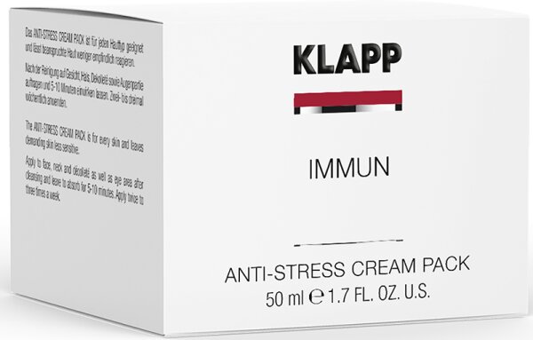KLAPP Skin Care Science Immun Anti-Stress Cream Pack Gesichtsmaske