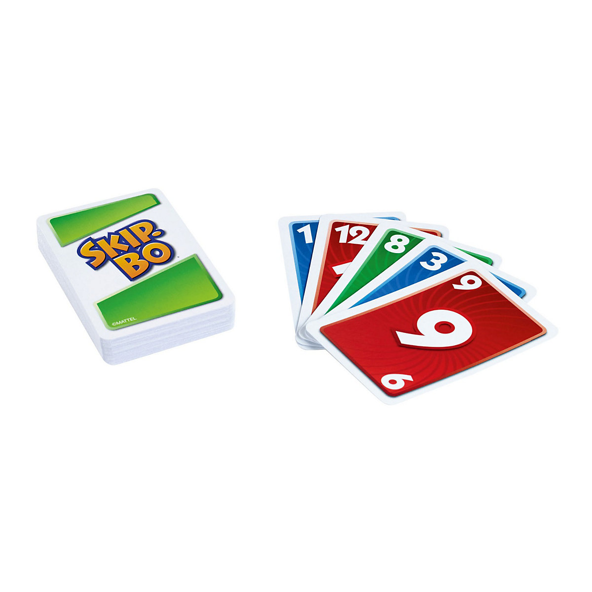 Mattel Games SKIP-BO, Kartenspiel, Gesellschaftsspiel, Familienspiel, Kinderspiel