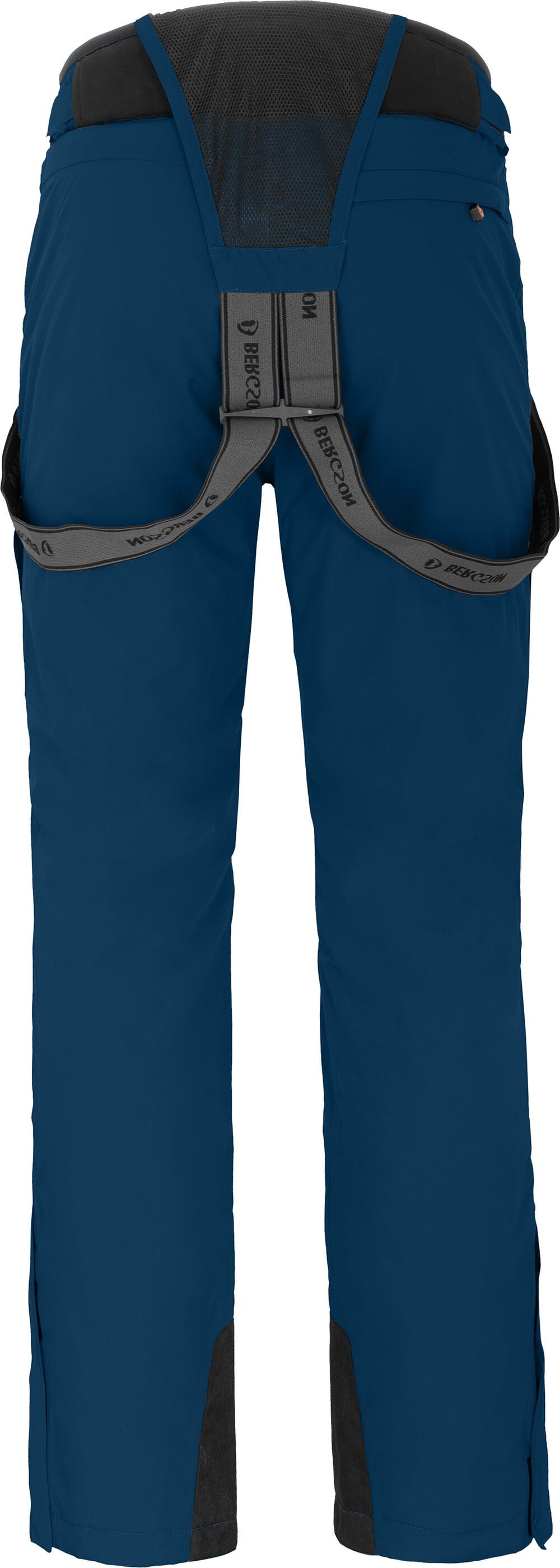 Bergson Skihose FLEX Herren Skihose, wattiert, bielastisch, 20000 mm Wassersäule, Langgrößen, poseidon blau