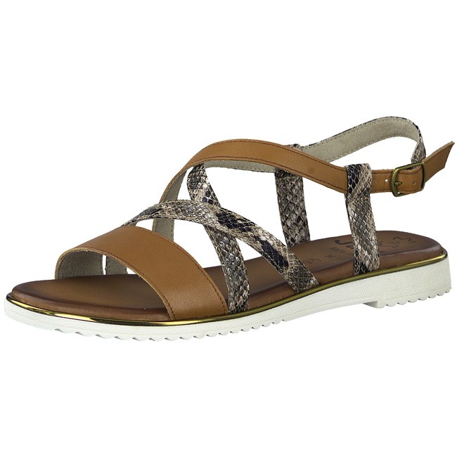 JANA Riemchen Sandalen braun