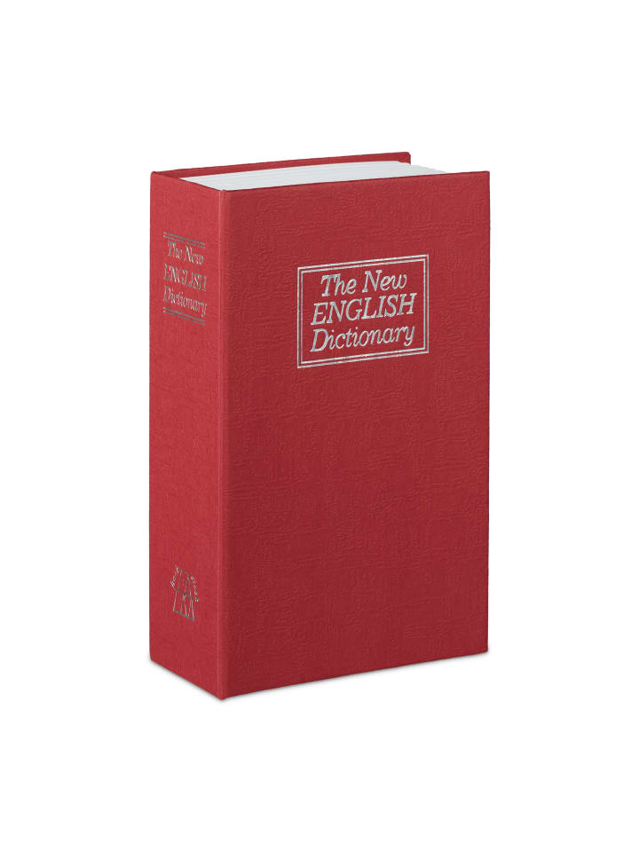 relaxdays Buchtresor in Rot - (B)11,5 x (H)18 x(T)5,5 cm günstig kaufen onesize