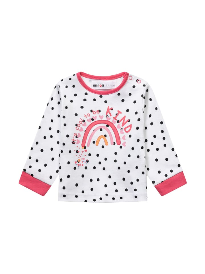 Minoti 2er-Set: Longsleeves Loved 2 in rosa günstig kaufen