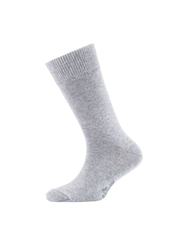 S. Oliver Socken Kinder Strümpfe mit weichem Bund Baumwolle Pflegeleicht langlebig für Jungen und Mädchen 9er Pack essentials in Grau günstig kaufen