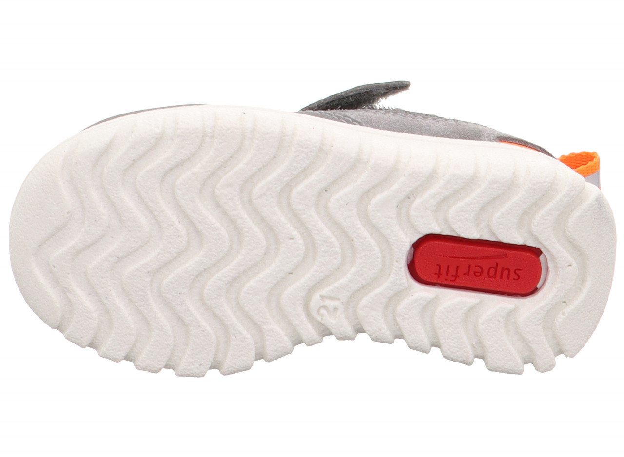 SPORT7 MINI - Hellgrau/OrangeSneaker low mit Klettverschluss