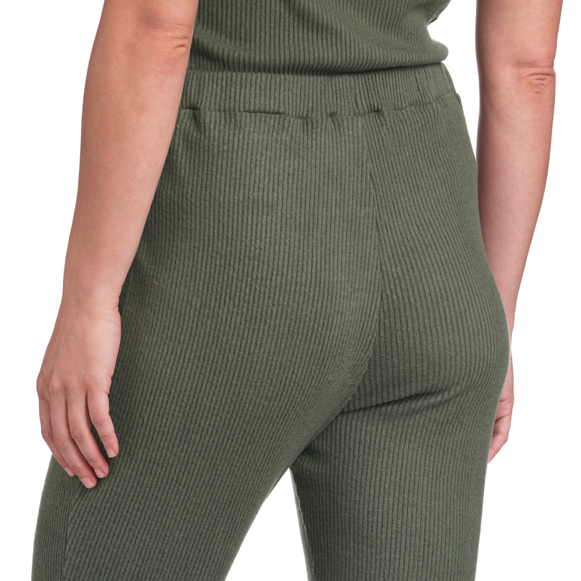 Damen Loungewear-Hose in gerippter Optik