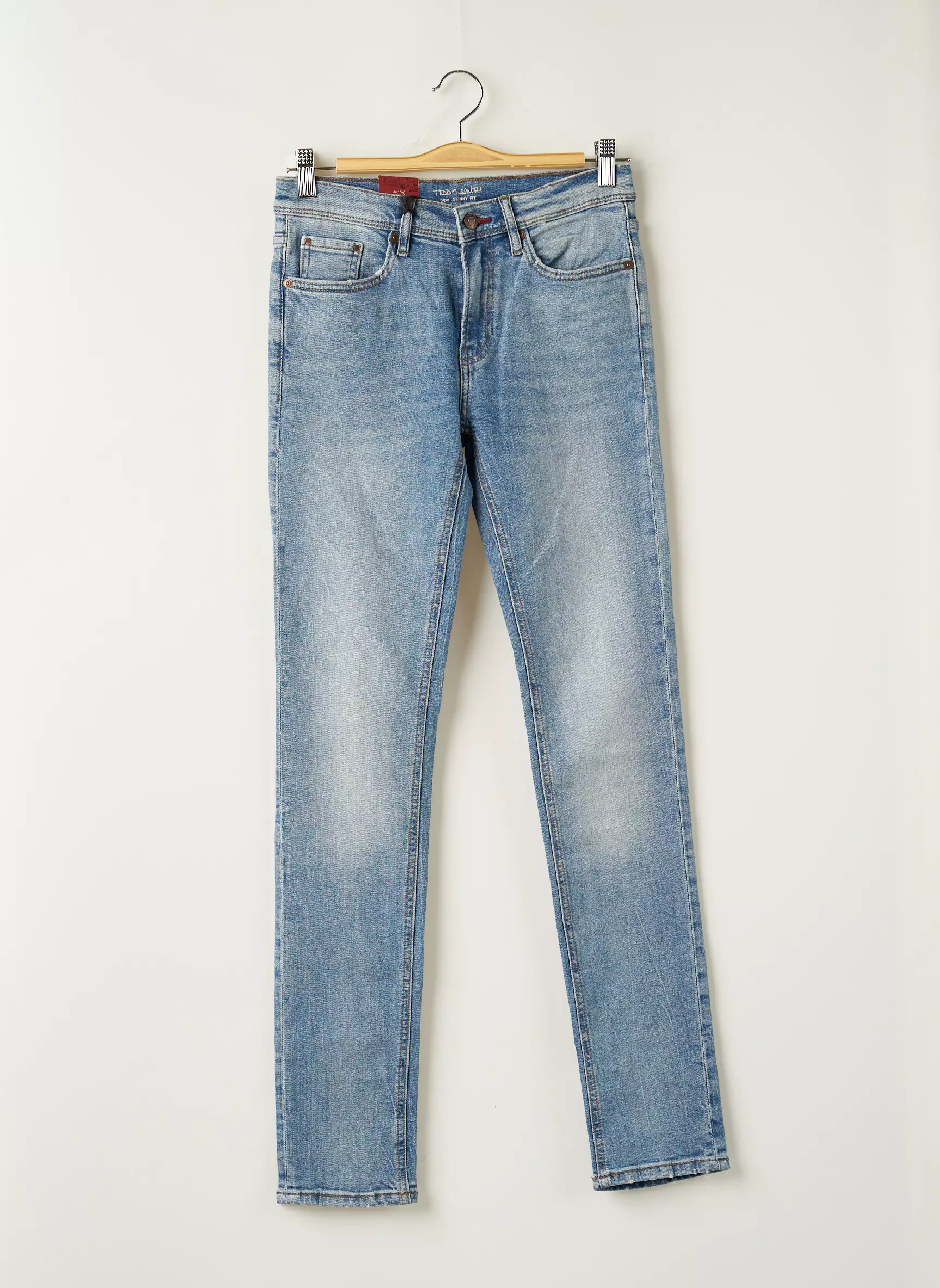 Teddy Smith Jeans Coupe Slim Garcon couleur bleu