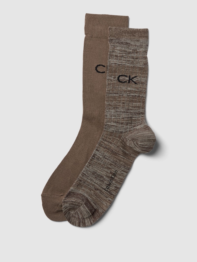 Socken mit Label-Details im 2er-Pack Modell 'RUNFREE' in dunkelgrau meliert