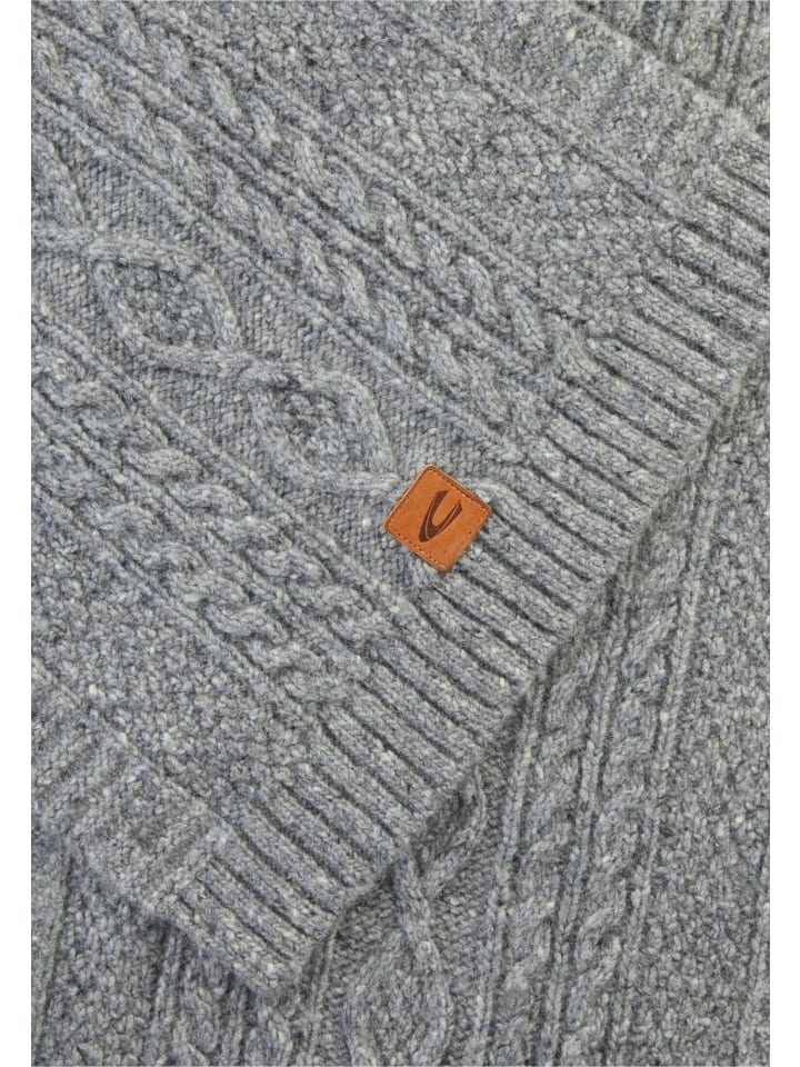 Camel Active Strickschal aus hochwertiger Merino- und Alpakawolle in Steingrau günstig kaufen onesize