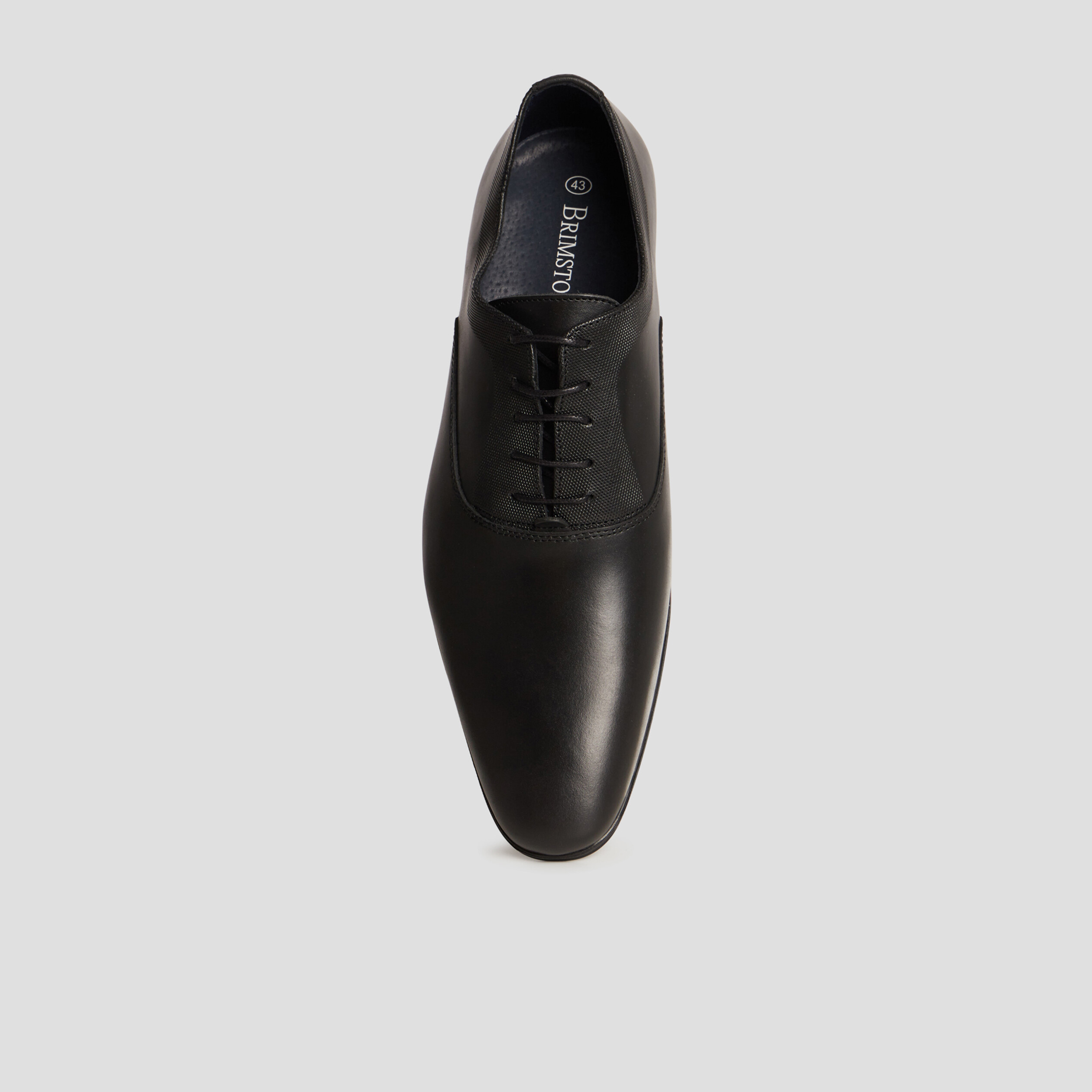 Derbies à lacets en cuir Brimstone Daisy noir homme | La Halle