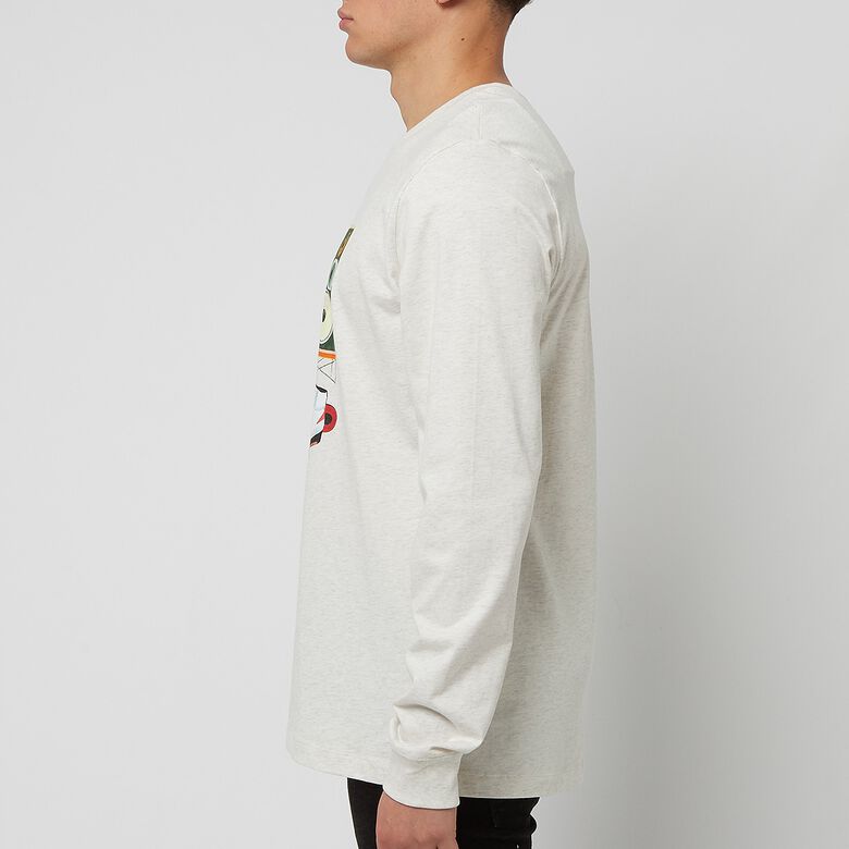 JORDAN Flight Artist Long Sleeve Crew oatmeal heather/white