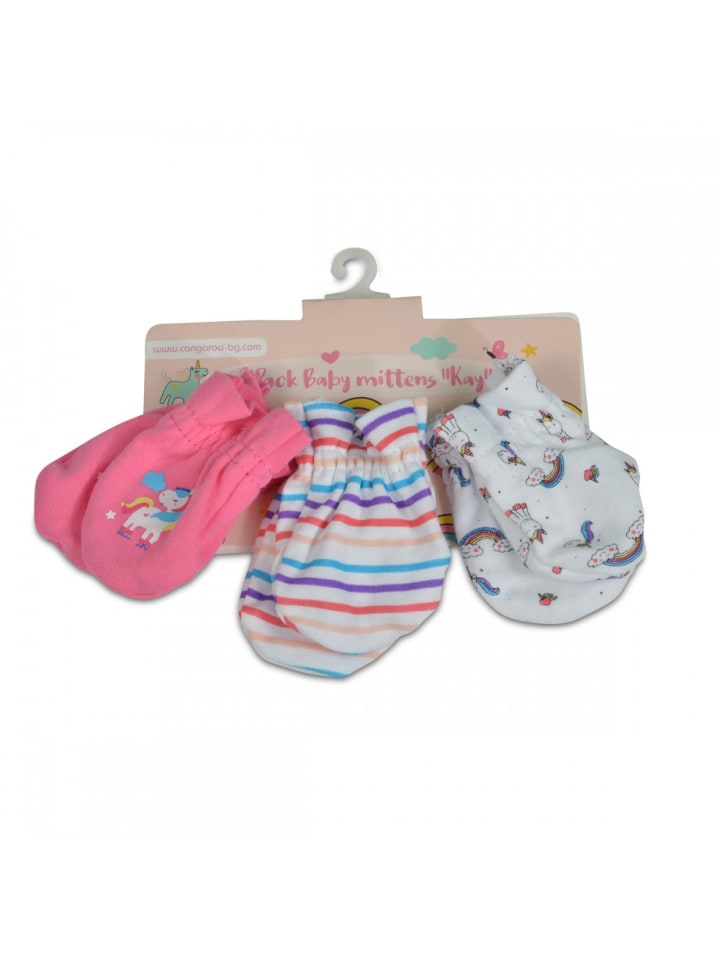 Cangaroo Baby-Fäustlinge Kay 3er Set in rosa günstig kaufen onesize