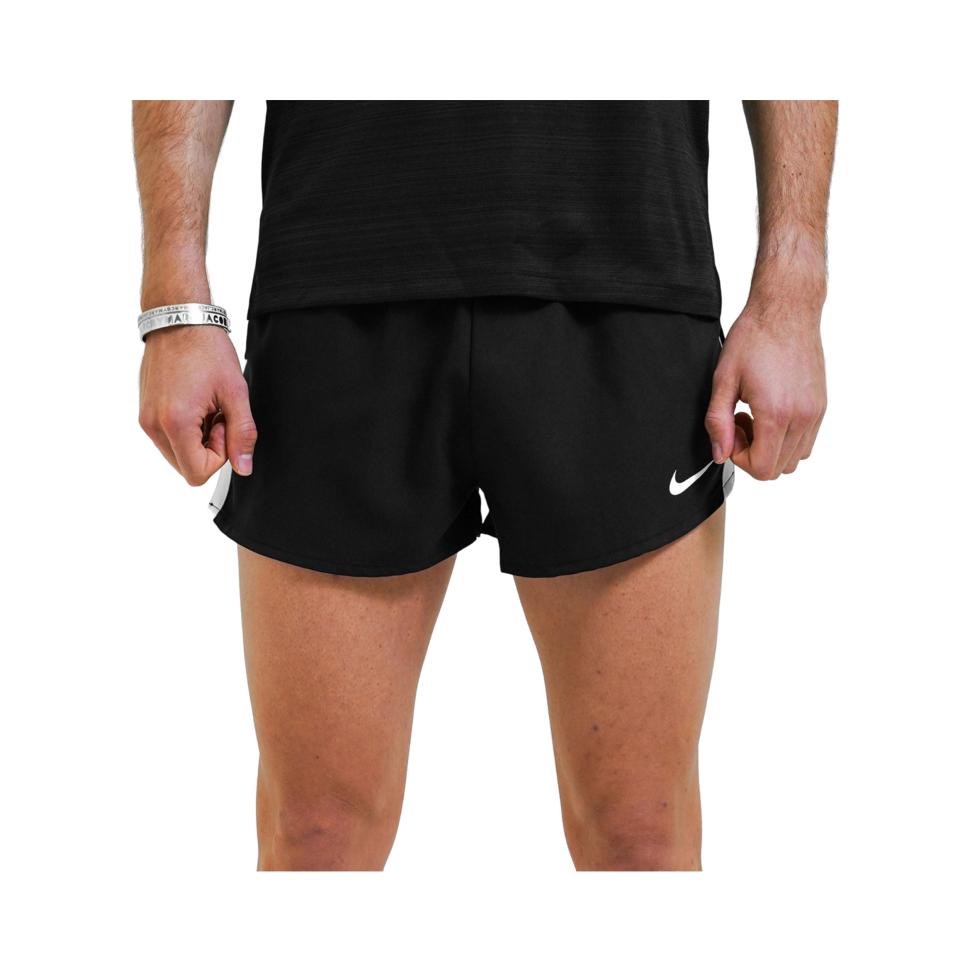 Nike Stock Fast 2 Short Running Schwarz F010