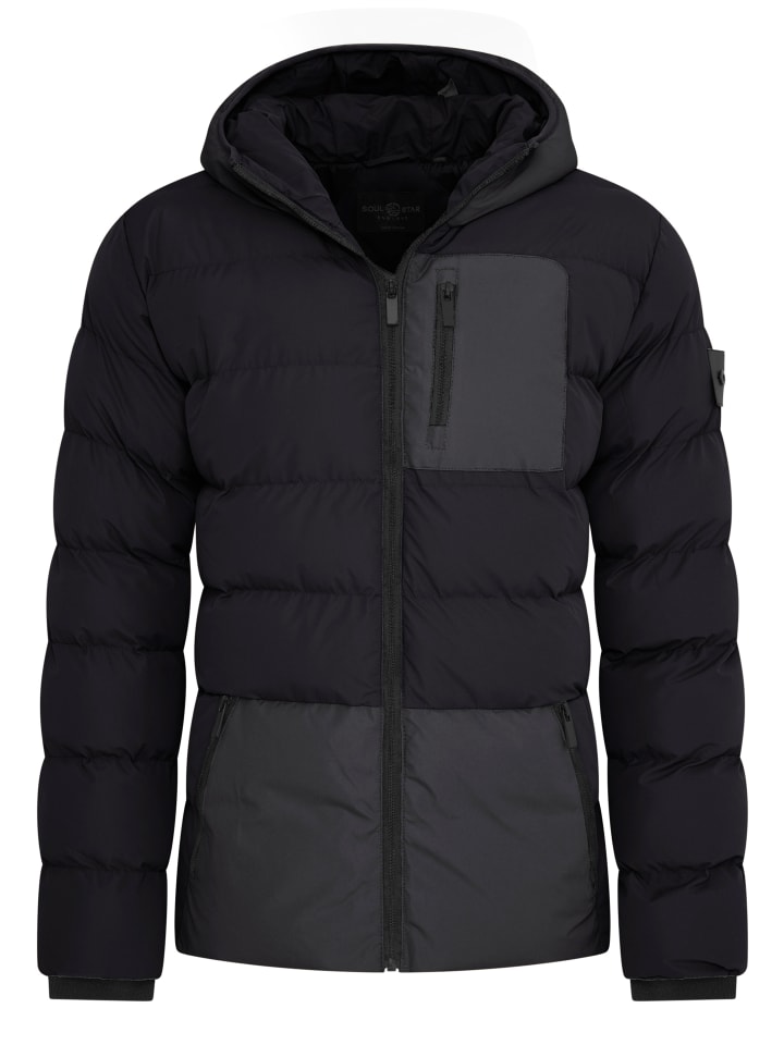 SOULSTAR Winterjacke - S2SHOPIAN Steppjacke Pufferjacke in Black günstig kaufen