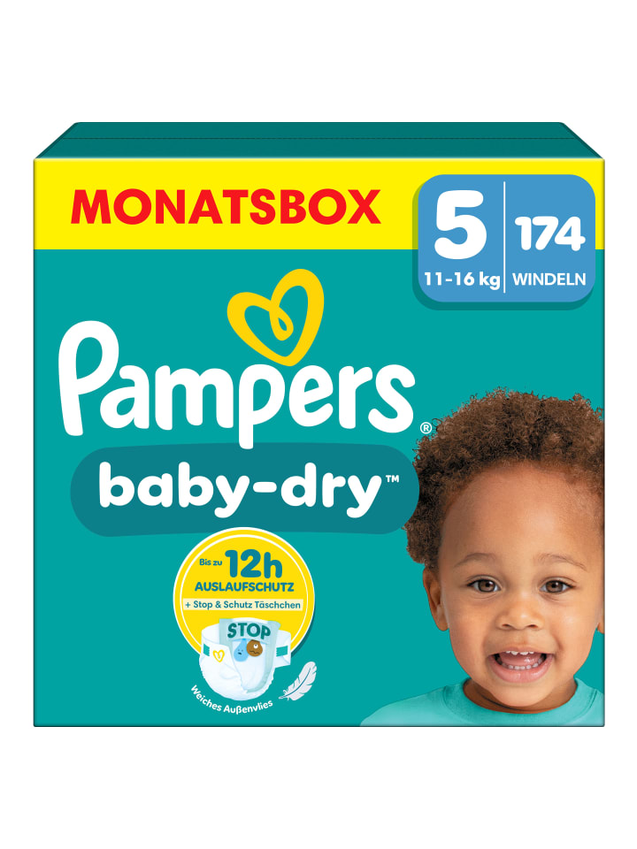 Pampers Pampers Baby-Dry Größe 5, 174 Windeln, 11kg-16kg günstig kaufen 5