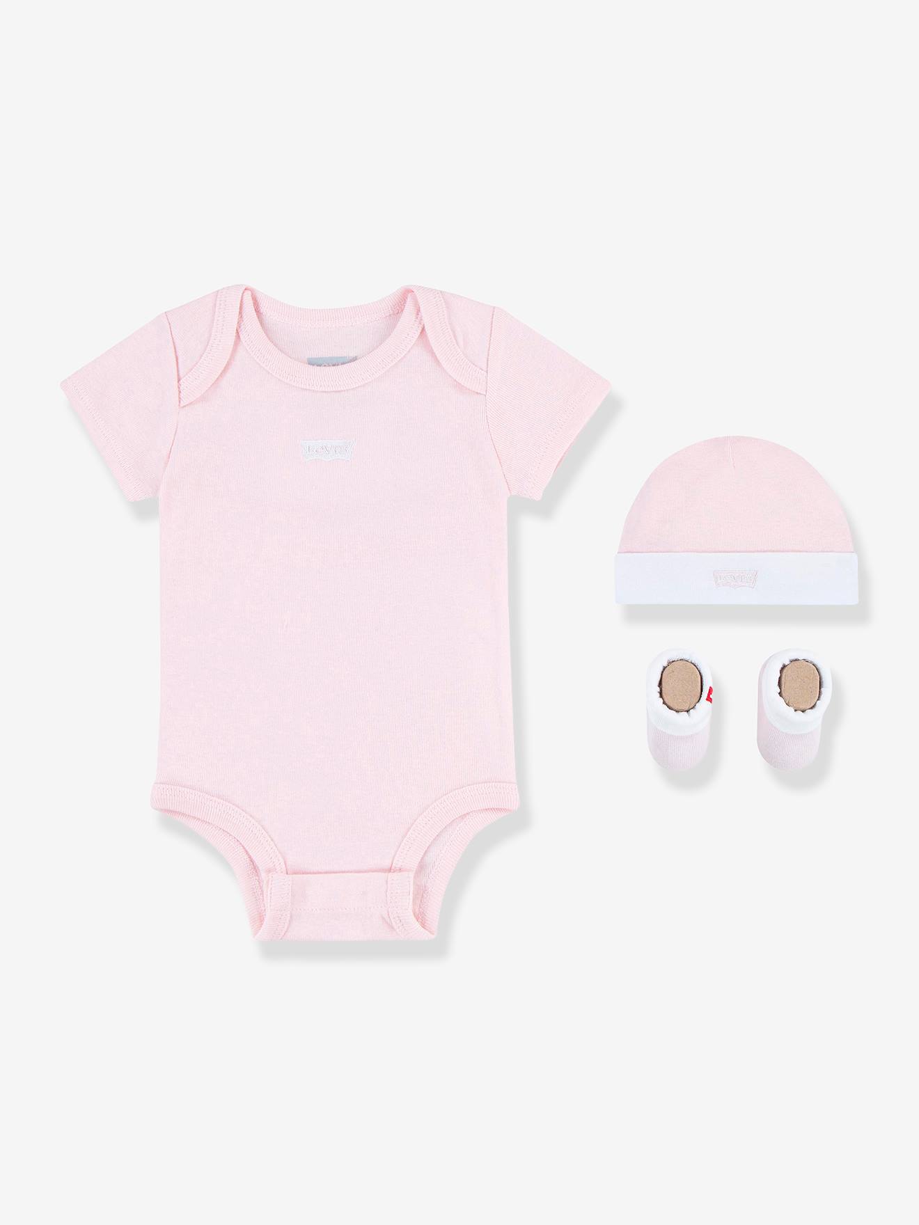 Levis Baby-Set: Body, Mütze & Schühchen BATWING Levi's - himmelblau