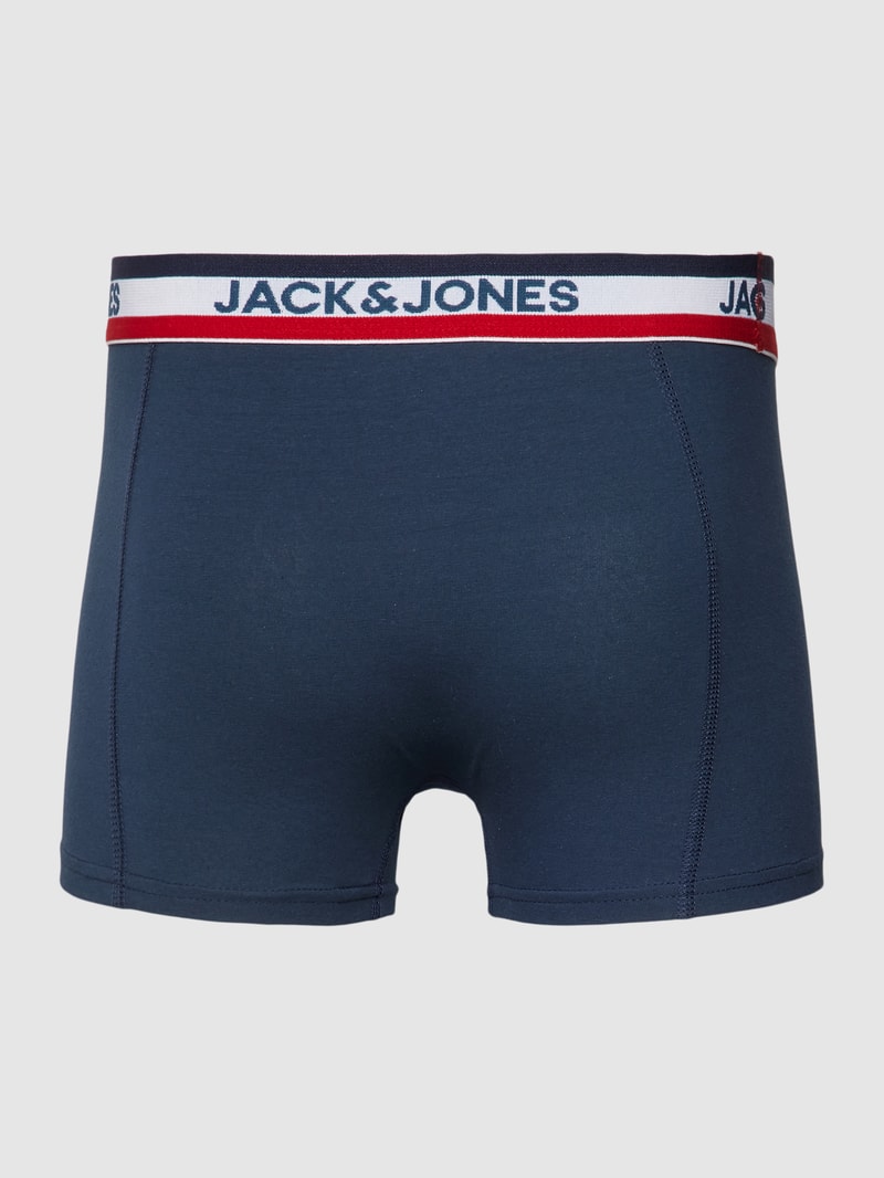 Trunks mit elastischem Logo-Bund im 3er-Pack in dunkelblau